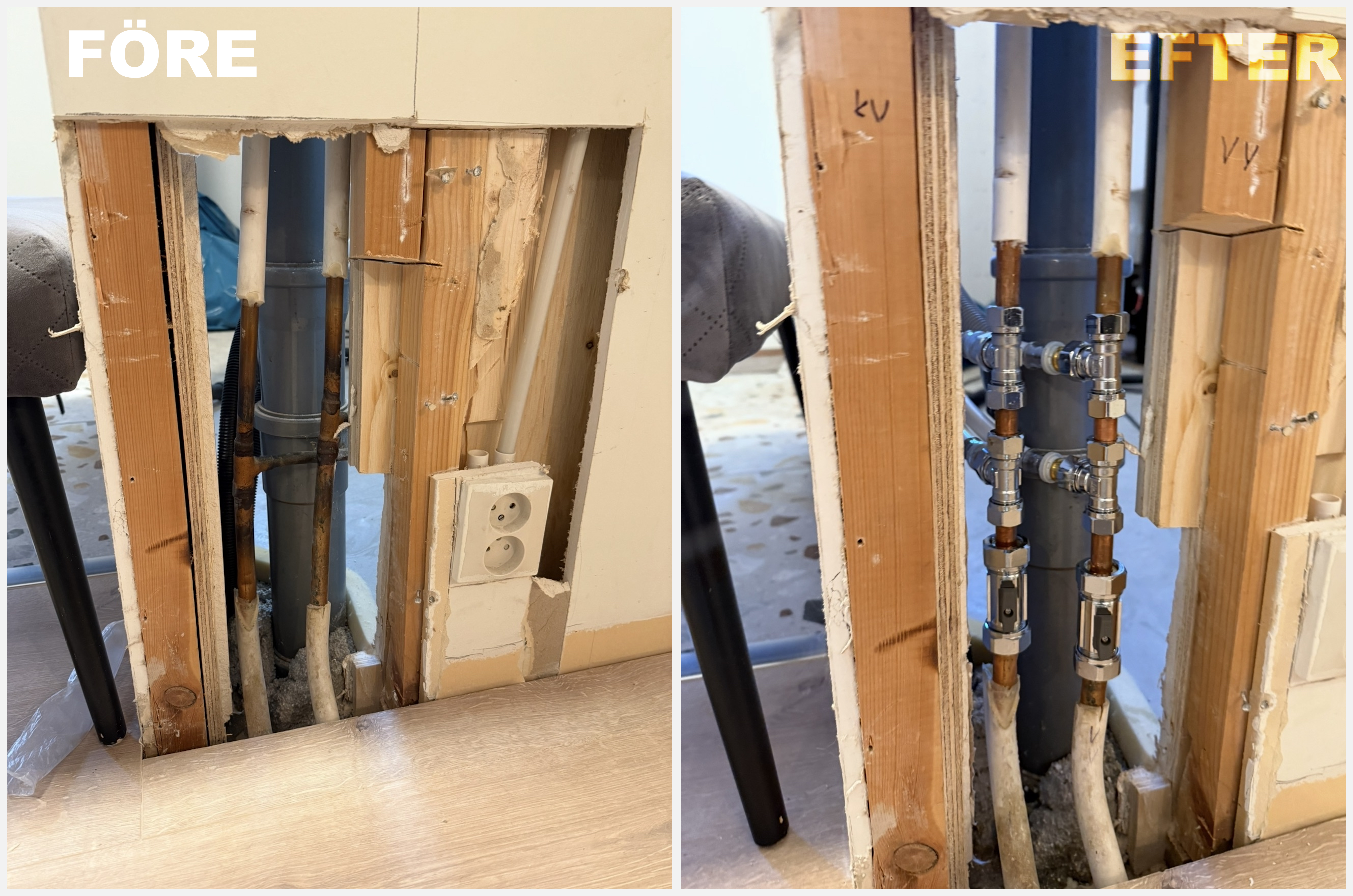 Före/efter renovering